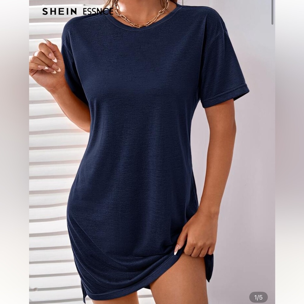 SHEIN Deep Blue Dress